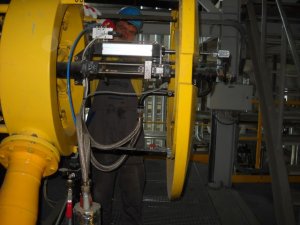 Technological pipe installation and locksmith works at a small power station