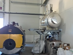 Installation and technological assembly of a steam boiler