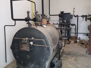 Installation of AKG 100/12 type boiler