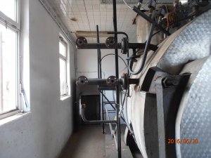 Demolition of a boiler room, conservation