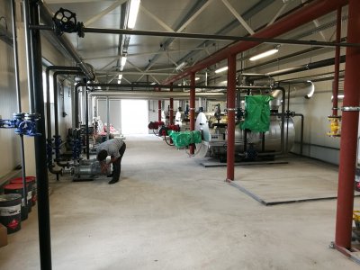 Installation of three UKK50 type and one ICI thermal oil boilers