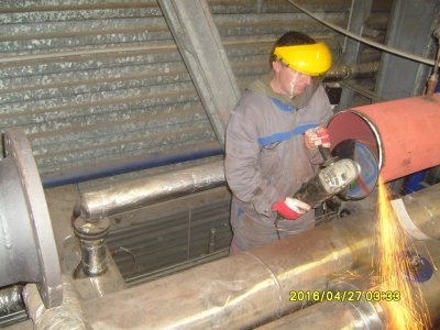 Preparation of a steam boiler for revision