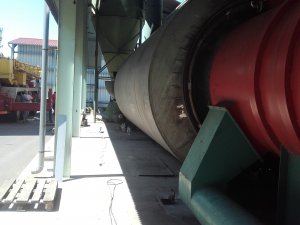 Installation of an apple pomace drying equipment