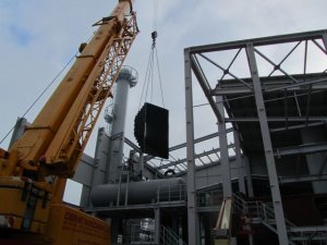 Mechanical and technological assembly works at a small power station