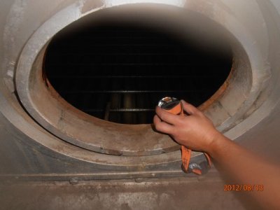 Maintenance in a boiler room