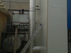 Installation of a steam generator and its equipment