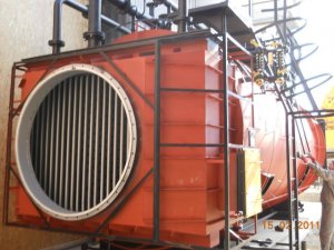 Erection of a small cogeneration gas turbine power station