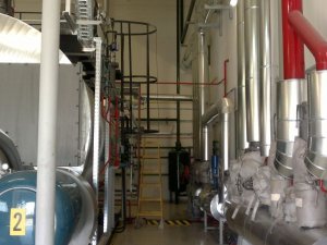 Relocation of a steam boiler room
