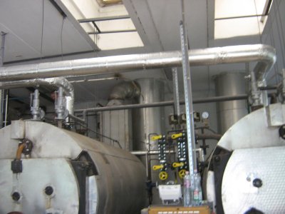 Installation of a condenser flue gas heat recovery system