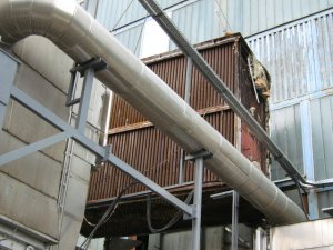 Replacement of a flue gas and air heat exchanger