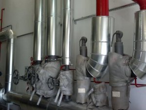 Relocation of a steam boiler room