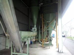 Installation of an apple pomace drying equipment