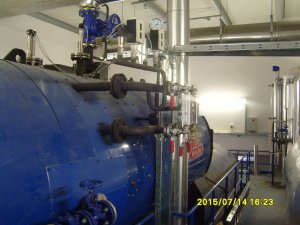 Commissioning of a steam boiler