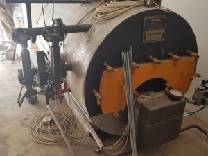 Installation of AKG 100/12 type boiler