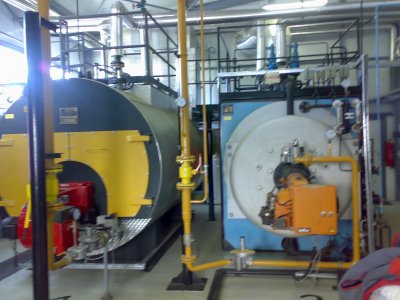 Installation of a new boiler room