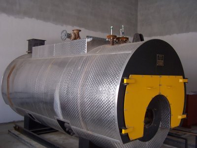 Installation of a steam boiler