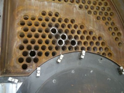 Cleaning and repair of a boiler