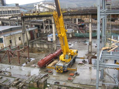 Construction of a new boiler room at a power station