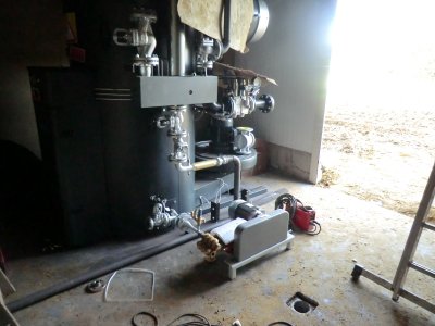 Installation of a steam generator