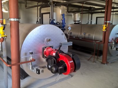 Erection of a new boiler room