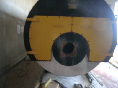 Relocation of a steam boiler and its equipment