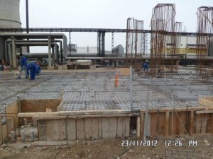 Mechanical and technological assembly works at a small power station