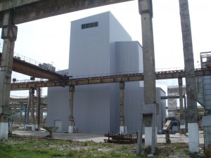 Construction of a new boiler room at a power station