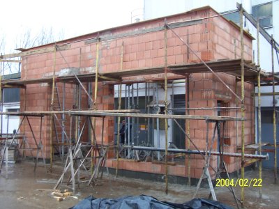 Installation of a steam boilers