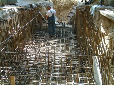 Installation of a steam boiler