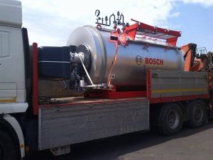 Installation of a steam boiler room and steam pipelines