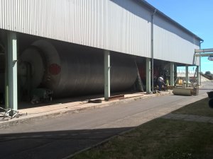 Almatörkölyszárító berendezés telepítése