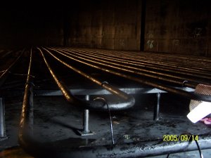Periodic inspection of a mazut storage tank