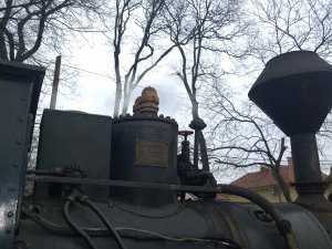 Repair of the boiler of a steam engine called “Zsuzsi”