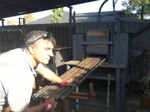 Szilvi gőzmozdony kazánjának javítása