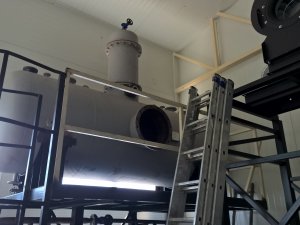 Installation of a steam boiler room and steam pipelines