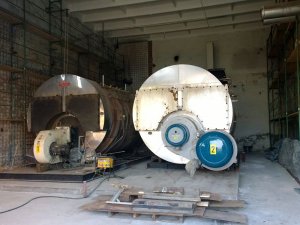 Relocation of a steam boiler room