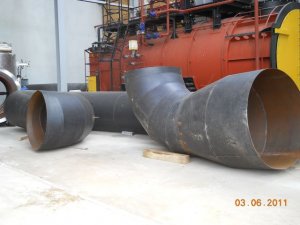 Erection of a small cogeneration gas turbine power station
