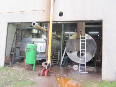 Relocation of a steam boiler room