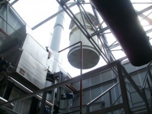 Erection of a small cogeneration gas turbine power station