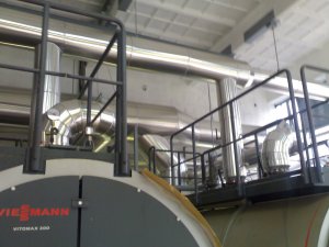 Installation of steam boilers