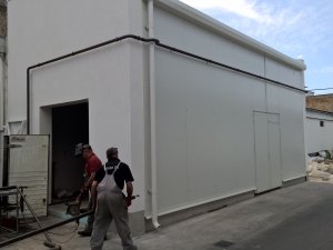 Erection of a new boiler room