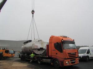 Relocation of a steam boiler room