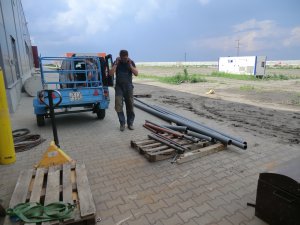 Relocation of a steam boiler and its equipment