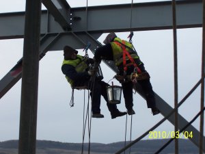 Construction of a new boiler room at a power station