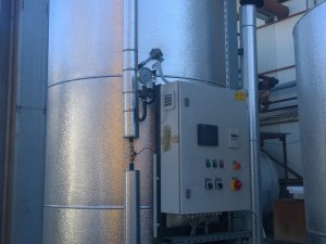 Installation of a steam generator and its equipment