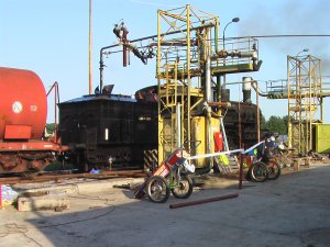 Cleaning of mazut system