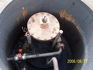 Installation of an ammonia tank