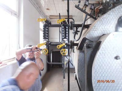 Demolition of a boiler room, conservation