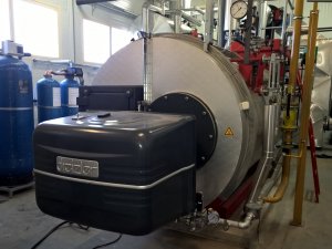 Installation of a steam boiler room and steam pipelines