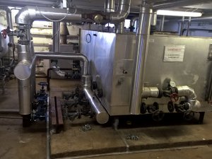 Demolition of a boiler room, conservation